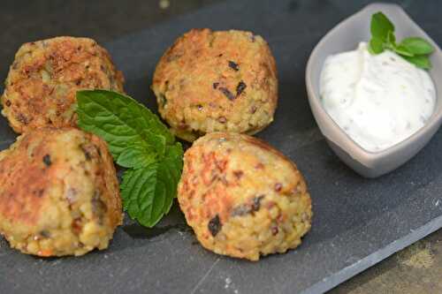 Boulettes de quinoa et boulghour aux champignons et carottes