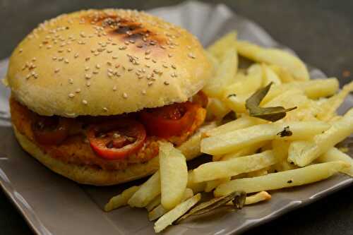 Burger au « steak » riz et potimarron