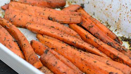 Carottes au four sucrées et acidulées