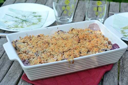 Crumble aux derniers légumes d'hiver