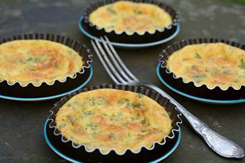 Flans au Cantal et à la moutarde