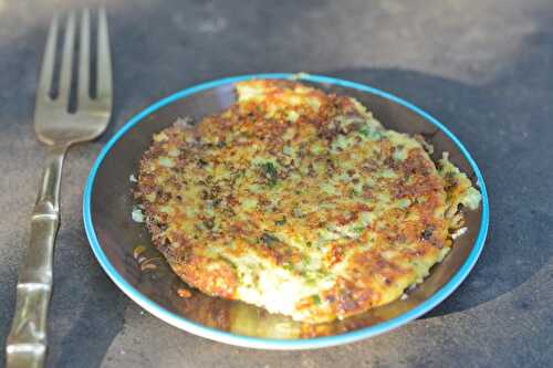 "Galettes" à la purée de courgette