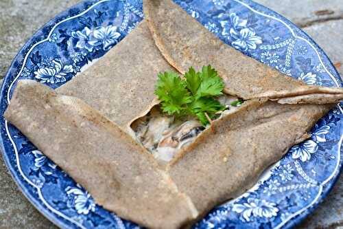 Galettes de sarrasin aux champignons