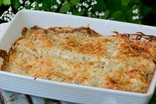 Lasagnes aux champignons et aux noix