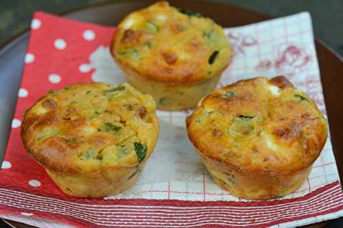 Muffins à la courgette et à la féta