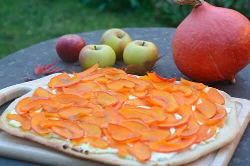 Pizza au potimarron et au chèvre