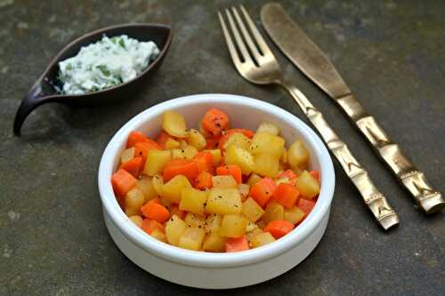 Poêlée de navets et carottes au miel