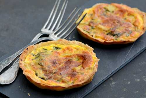 Quiche aux blettes, au fromage de chèvre et à la moutarde