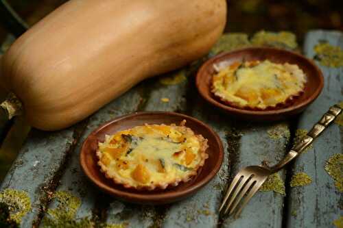 Quiche feuilletée à la courge butternut et à l’estragon