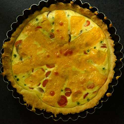 Quiche petits pois carottes