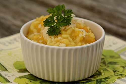 Risotto à la courge butternut et au curry