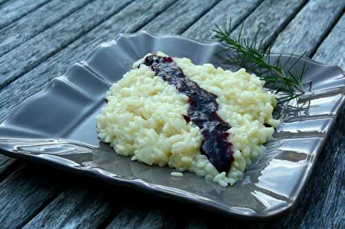 Risotto sauce au vin rouge