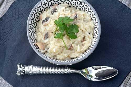 Riz pilaf à l'oignon et aux champignons