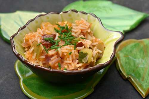 Riz pilaf aux légumes d’été