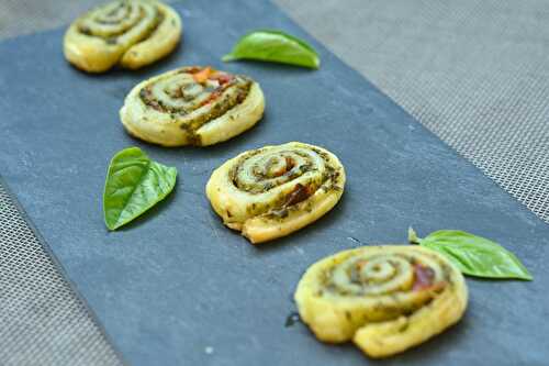 Roulés au pesto et aux tomates séchées