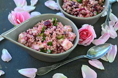 Salade de quinoa à la betterave et à la féta