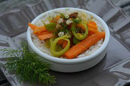 Sauté de carottes et fenouil à l’orange