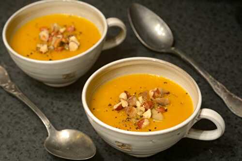 Soupe à la courge et aux marrons