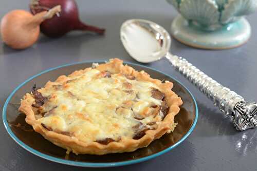 Tarte au confit d'oignons et au fromage de chèvre