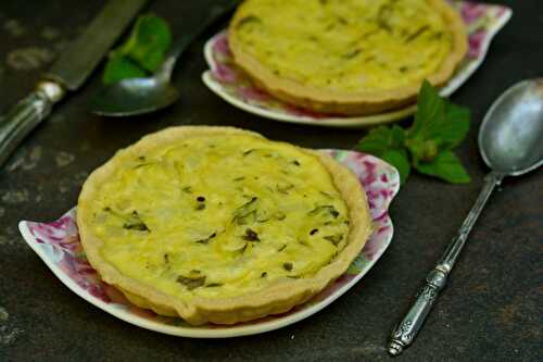 Tarte aux courgettes et à la menthe