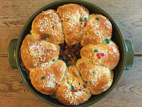 Couronne des rois à la fleur d'oranger et aux fruits confits