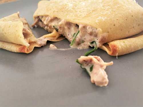 Crêpes farcies au poulet