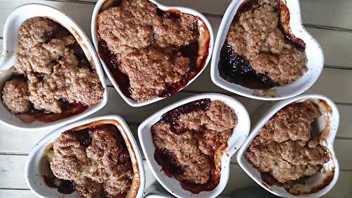 Crumble poires et chocolat