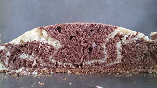 Gros gâteau marbré zébré chocolat citron - du piment dans ma cuisine