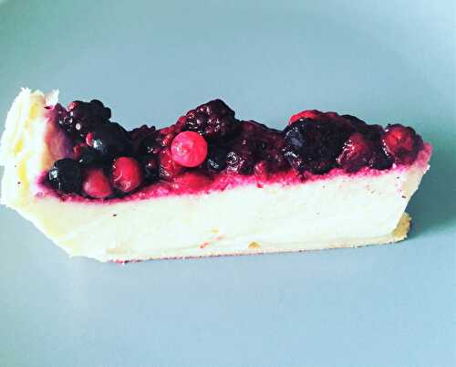 Tarte alsacienne au fromage blanc et aux fruits rouges