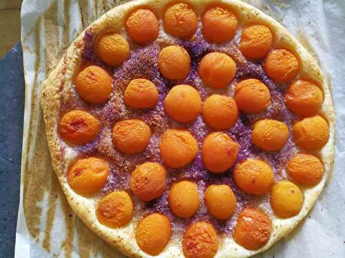 Tarte fine abricot coco