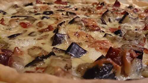 Tarte provençale aux aubergines