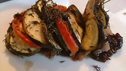 Tian de tomates, aubergines et courgettes