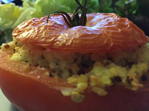 Tomate farcie aux céréales