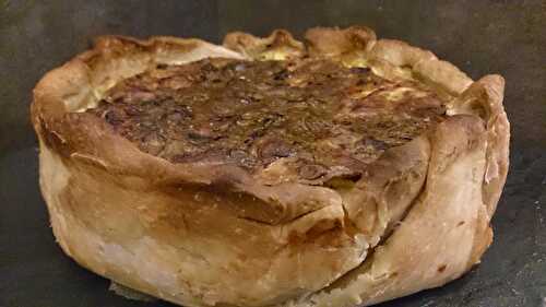 Tourte jambon champignons