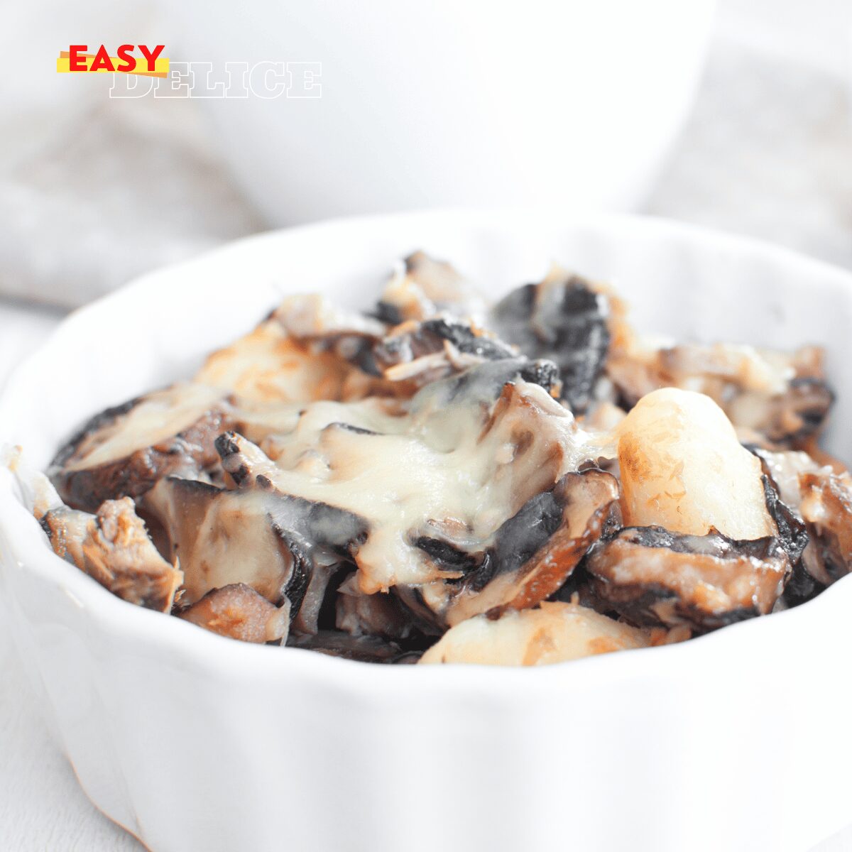 Gratin de Gnocchi aux Champignons et Lardons