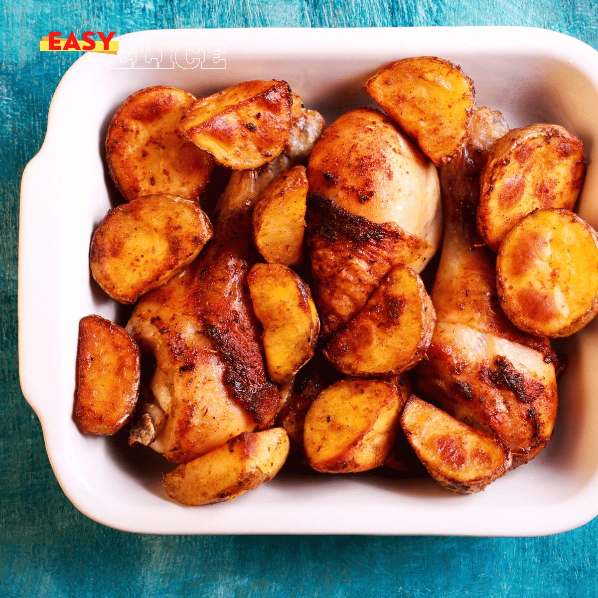 Pilons de Poulet et Pommes de Terre Rôties