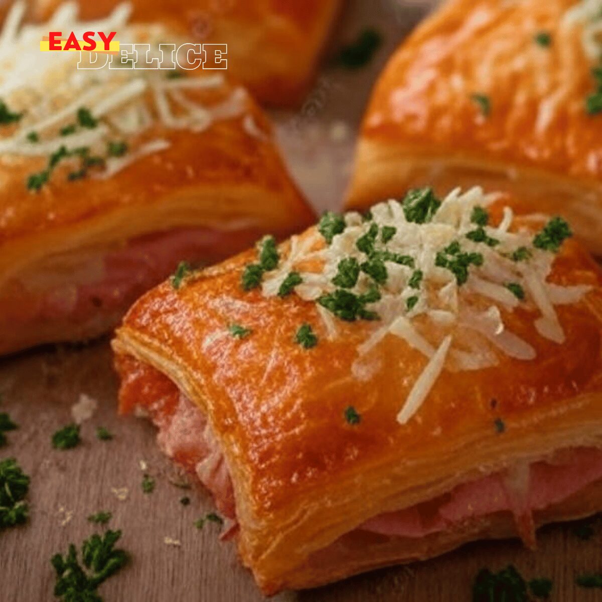 Feuilletés au Jambon et au Fromage