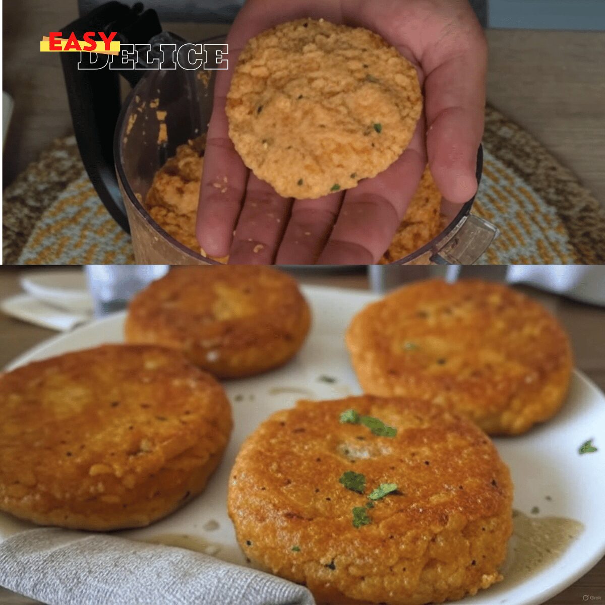 Galettes de Lentilles Corail Végétaliennes