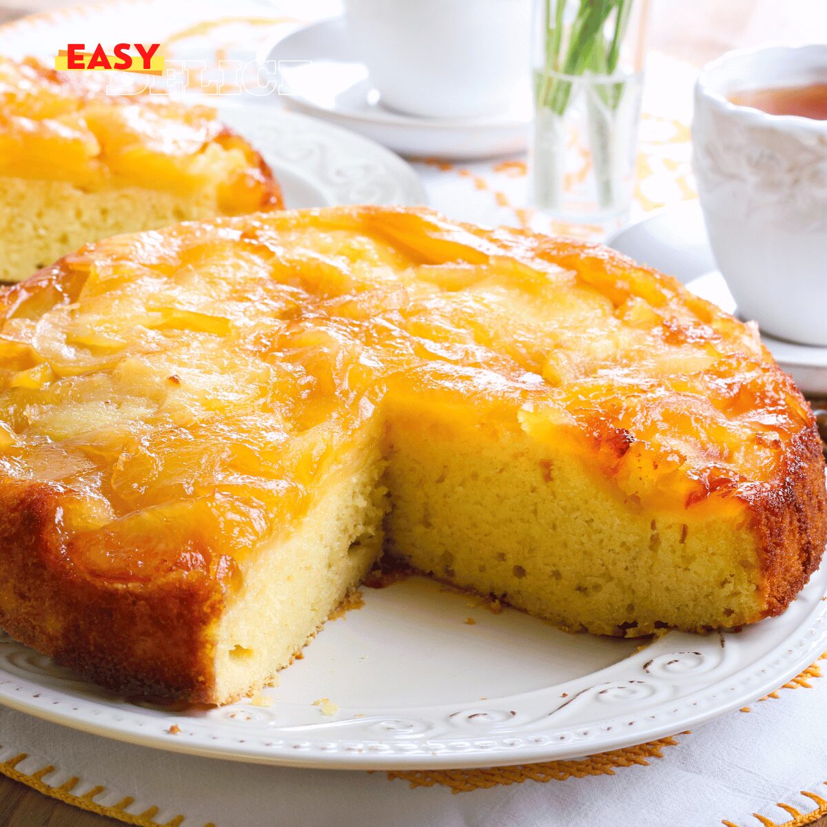 Gâteau Renversé aux Pommes Caramélisées