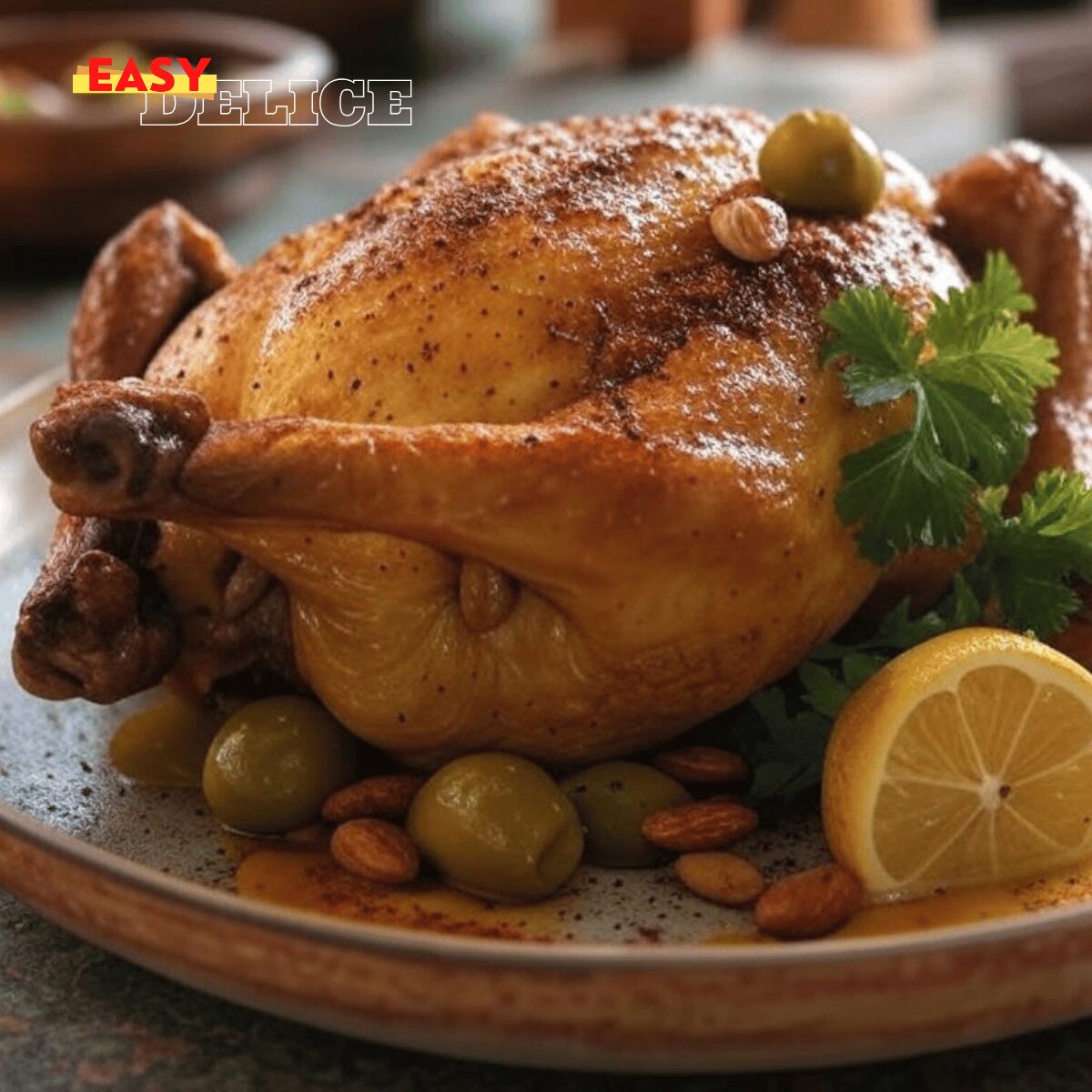 Poulet Rôti à la Marocaine (Djaj Mhamer)