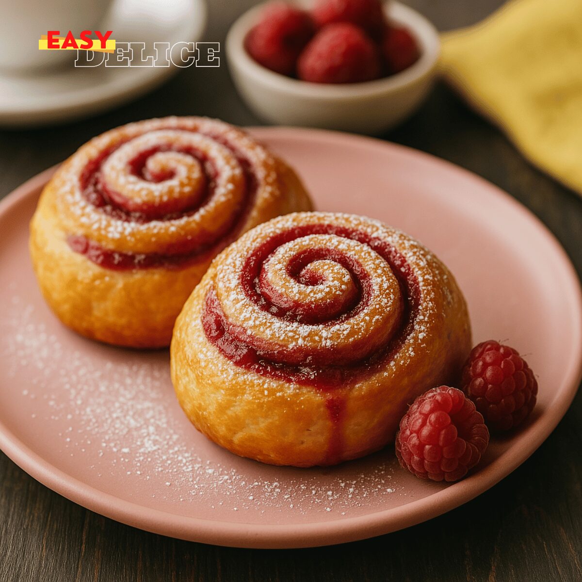 Roulés à la Cannelle et Framboise