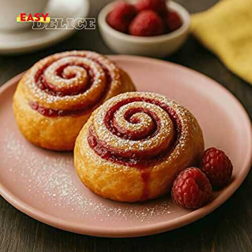 Roulés à la Cannelle et Framboise