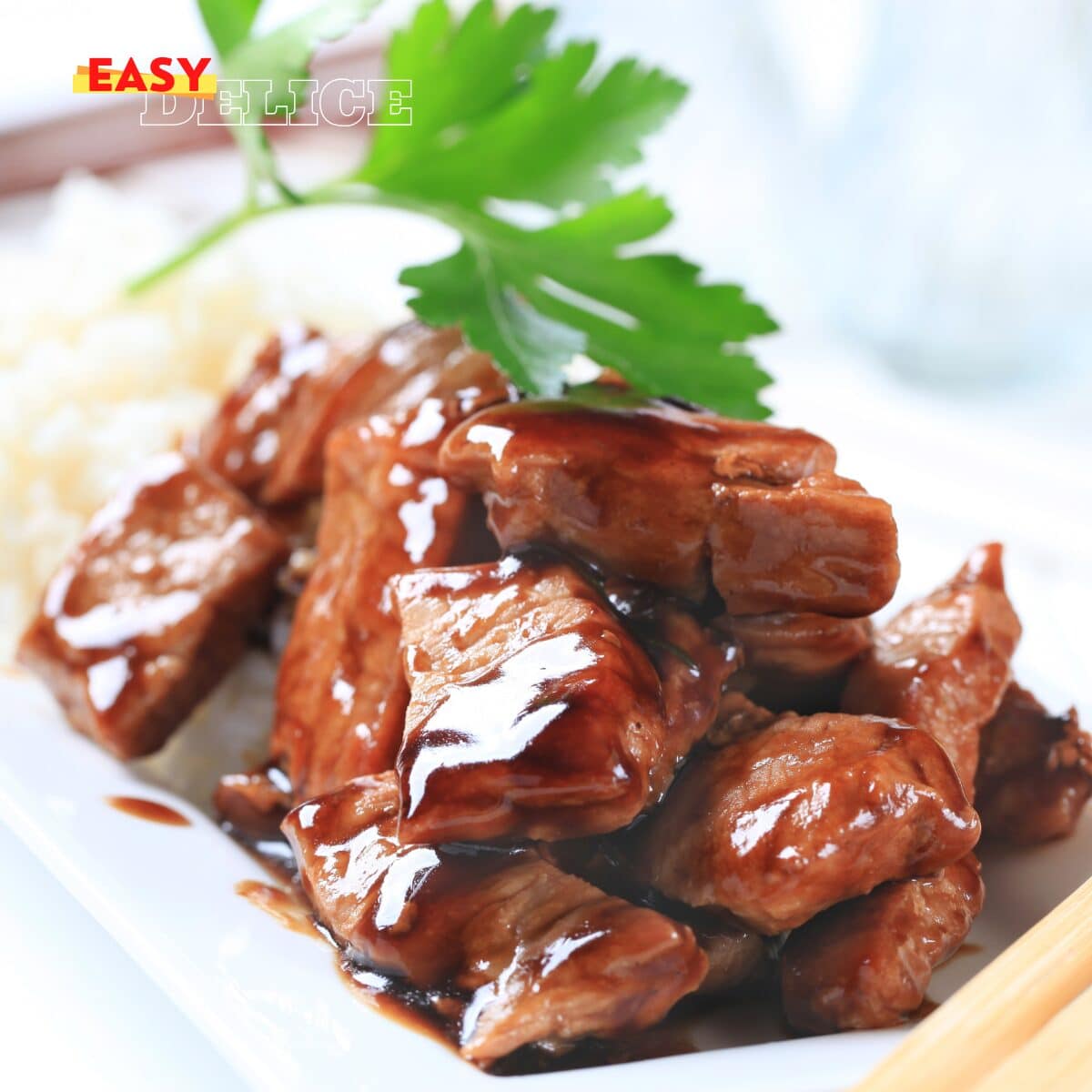 Porc Caramélisé à la Sauce Soja et au Gingembre
