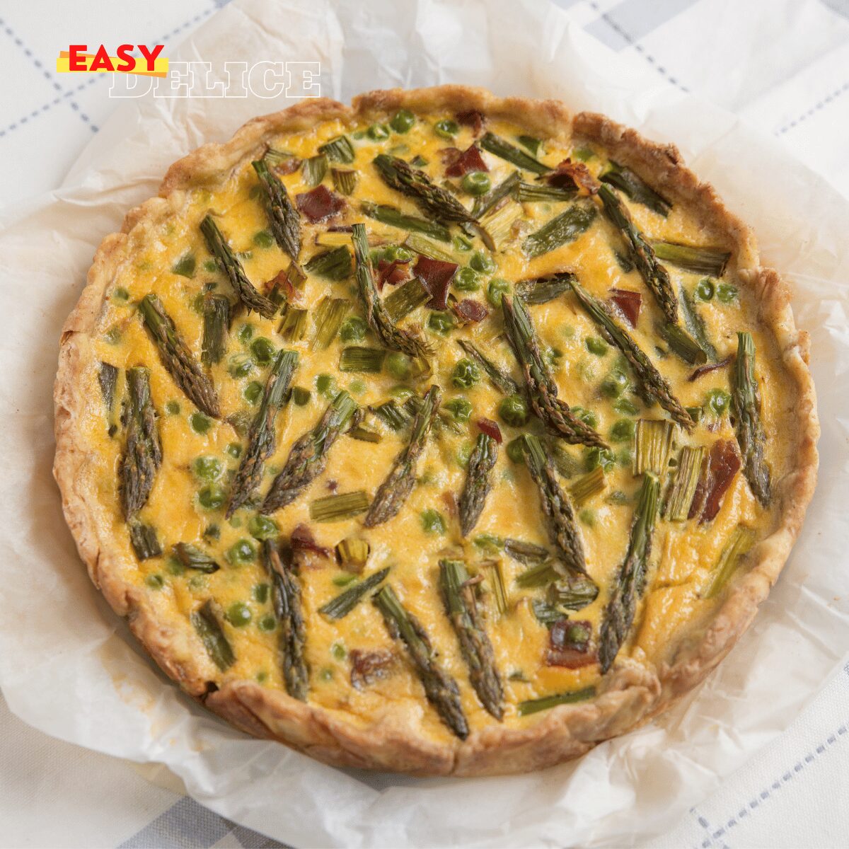 Quiche aux Asperges et au Parmesan