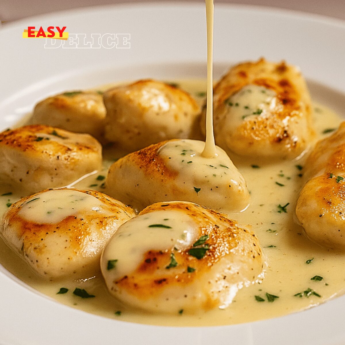 Poulet à la Crème et à la Moutarde