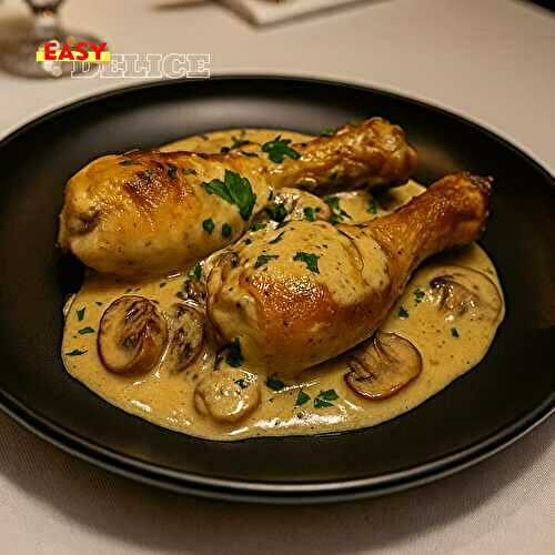 Poulet Fricassé aux Champignons