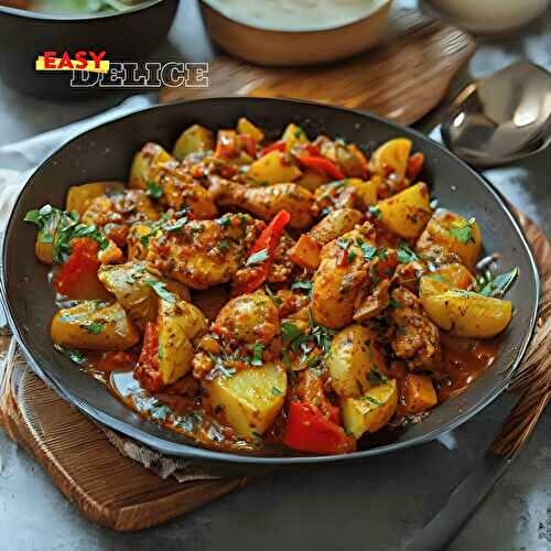 Poulet, Poivrons et Pommes de Terre