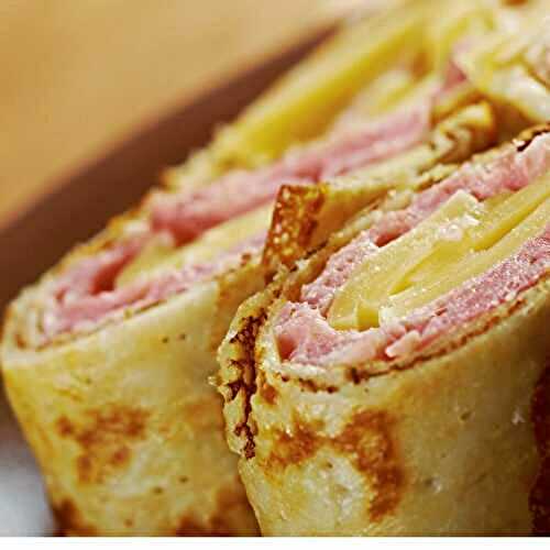 Recette de Crêpes au Jambon et Salade Verte de Cyril Lignac