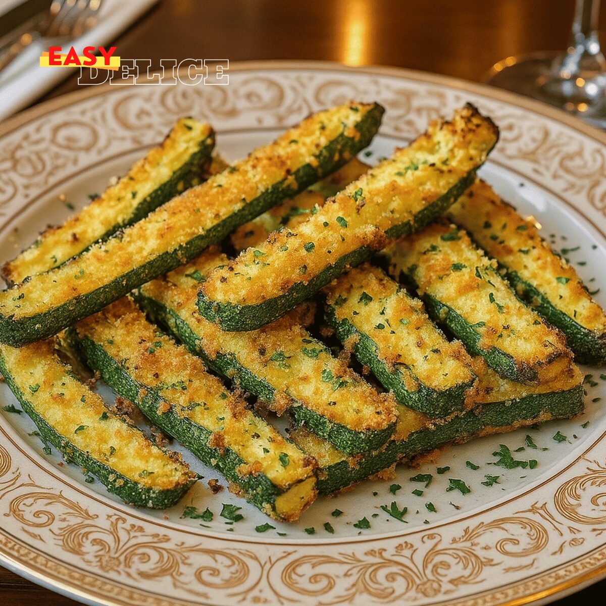 Courgettes au Parmesan Cuites au Four