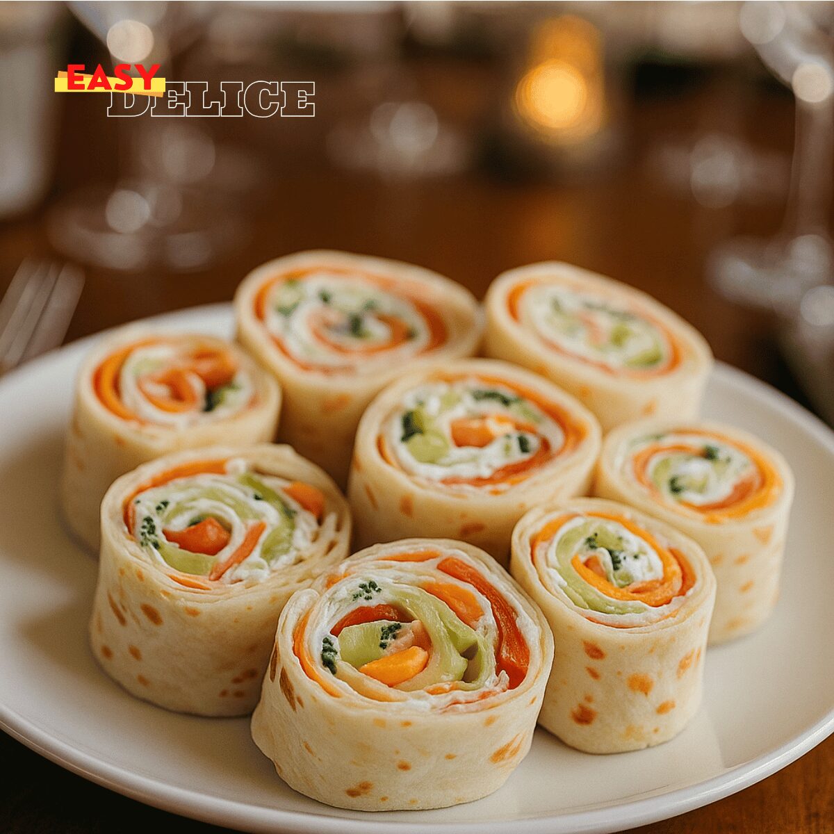 Roulés de Légumes Frais en Tortilla